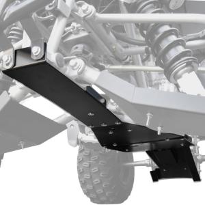 imageSAUTVS Aluminum Frame Skid Plate ampamp Swing Arm Skid Plate Gaurd Kit for Yamaha Raptor 700 700R 20062025 Accessories Black Combined Full Chassis Protector