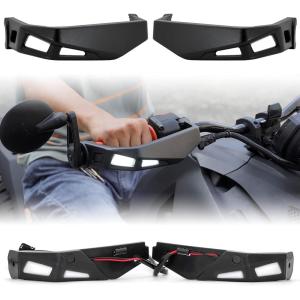 imageSAUTVS Black Aluminum Handguards ampamp Handguards LED Lighting Kit for CanAm Ryker All Models Accessories