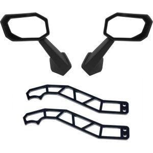 imageSAUTVS Black Metal Door Handles ampamp Front Door Rear View Side Mirrors Kit for CanAm X3 ampamp X3 Max 20172021 Accessories