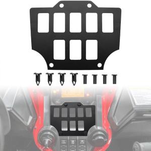 imageSAUTVS Center Dash Console Switch Plate Panel Center Dash Console Rocker Switch Plate Panel for Honda Talon 1000R  1000X  1000X4 20192024 Accessories 1PCS