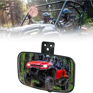 imageSAUTVS Center Rear View Mirror Compatible with Honda Pioneer 10003 10005 10006 20162025 Accessories Adjustable Interior Center Convex Rearview Mirror