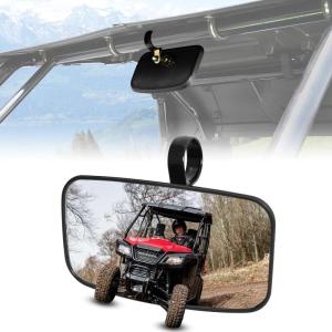imageSAUTVS Center Rear View Mirror Compatible with Honda Pioneer 520 20212025500 20152023 Pioneer 700 20172025 Accessories Foldable Interior Center Convex Rearview Mirror