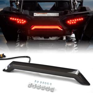 imageSAUTVS Center Tail Light 3rd Brake Stop Lamp for Polaris RZR XPXP 4 1000 20142018 Smoked Black Rear Third Brake Center Accent Lamp Taillight Accessories 1PCS