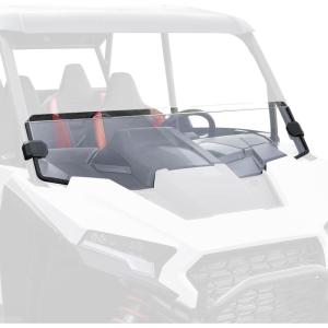 imageSAUTVS Clear Front Half Windshield for Polaris RZR XPXP4 1000 2024 2025 Lightly Dustproof Durable Poly Half Windscreen Window Accessories