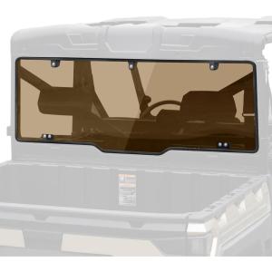 imageSAUTVS Clear Polycarbonate Rear Windshield Back Window for Polaris Ranger XP 10001000Crew 20172025 XP 900570Diesel 20132025 with All Seal Quick Installation Accessories Compatible with RoofDark Tinted Rear Windshield