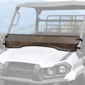 imageSAUTVS Dark Tinted Front Half Windshield for Kawasaki Mule ProMX Lightly Durable PC Half Windscreen for Kawasaki Mule Pro MX 20192026 Accessories