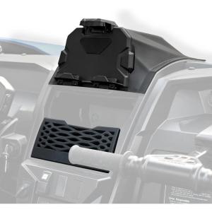 imageSAUTVS Electronic Device Holder with Storage Box Organizer Tray ampamp Dashboard Dash Net with AntiSlip Tray for Kawasaki Teryx