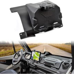 imageSAUTVS Electronic Device Holder with Storage Box Organizer Tray for Can Am Defender Sporty Electronic Device Phone Tablet GPS Holder Mounts for CanAm Defender HD5 HD8 HD10 MAX 20162023 Accessories