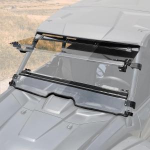 imageSAUTVS Flip Up Windshield Compatible with Honda Talon 1000R 1000X 1000X4 20192025 Clear 15quot Hard Coated Poly Front Flip Windscreen Accessories Can be Closed Vented or Fully Open