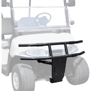 imageSAUTVS Front Brush Guard Compatible with EZGO RXV 20082015 Combined Black Powder Coated Steel Front Bumper Guard for EZGO RXV Golf Cart 20082015 Accessories
