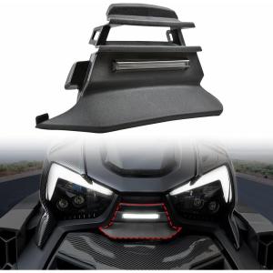 imageSAUTVS Front Center Fairing with Accent Light for Can Am Ryker Black Center Front Fairing with Accent Light for CanAm Ryker 600 900 Rally Edition 20192024 Accessories Replace 705013110