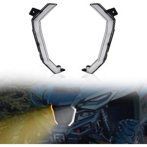 imageSAUTVS Front Grill Accent Fang Lights for Yamaha RMAX 1000 LED Grille Lights with Turn Signals Lamps for Yamaha Wolverine RMAX2 RMAX4 1000 20212025 Accessories 2PCS