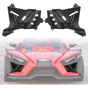 imageSAUTVS Front Lower Accent Panel Kit for Slingshot 20202023 DRL Decorative Plate Daytime Running Lights Trim Panel Upgrade Kit for Polaris Slingshot S SL SLR R LE 20202023 Accessories