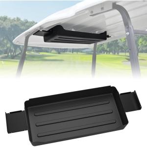 imageSAUTVS Front Overhead Storage Tray for Club Car DS 2006 Golf Cart Accessories Roof Front Storage Box Ceiling Organizer Tray Compatible with Club Car DS 2006 Standard Factory Golf Cart