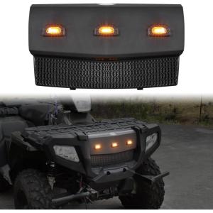 imageSAUTVS Front Panel Bumper with Light Front Bumper Cover Plate with Light for Polaris Sportsman 400 450 500 600 700 800 X2 20052010 Accessories Replace OEM 5435357070