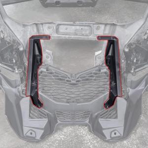 imageSAUTVS Front Radiator Deflector for CanAm Maverick X3 Plastic Front Radiator Deflector Kit for CanAm Maverick X3 MAX Turbo R XDS 20172018 Accessories 2PCS Replace 705010626