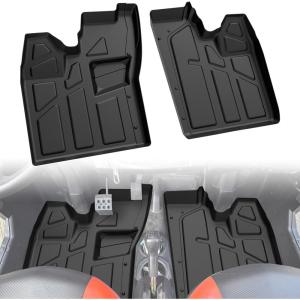 imageSAUTVS Front Row Floor Liners Floor Mats for Polaris RZR 570 800 900 20082015 Accessories All Weather Protection Slush Mats