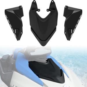 imageSAUTVS Front Storage Cargo Bin for Spark Front Upper Storage Cargo Box with Cover Lid Deflector Kit for SeaDoo Spark Trixx 2024 Accessories Replace 295101148