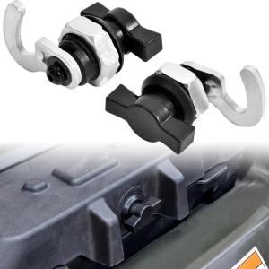 imageSAUTVS Front Storage Rack Latch for Polaris Sportsman 300 400 450 500 700 800 20052011 Flexible Detent Lock Latch Kit Accessories 2pcs Replace 70812417081242