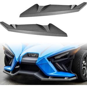 imageSAUTVS Front Wing Guards for Polaris Slingshot 20202024 Carbon Fiber Style Front Bumper Winglet Trim Front Wing Protector for Polaris Slingshot 20152024 Accessories