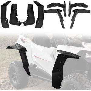 imageSAUTVS Front ampamp Rear Fender Flares and XXL Mud Flaps Kit for Polaris RZR 900 1423 Extended Mud Flaps and Fender Flares for Polaris RZR 900 TrailRZR Trail S 900 1000 20142023 Accessories 8PCS