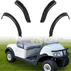 imageSAUTVS Front and Rear Fender Flares Compatible with EZGO RXV 20082015 Golf Cart Accessories Combined Mud Flaps Mud Guards for EZGO RXV 20082015 Standard and Unmodified Golf Carts Body Only