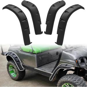 imageSAUTVS Front and Rear Fender Flares Compatible with Yamaha Golf Cart G14 G16 G19 G20 G22 Accessories Mud Flaps Mud Guards for Yamaha Standard and Unmodified G14G22 Golf Carts Bodies Only 4PCS