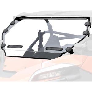 imageSAUTVS Full Windshield for CFMOTO ZForce 950 2024 Hard Coat Poly Clear Vented Front Full Windscreen for CFMOTO ZForce 950 HO SPORT 20222023 950 HO EX 20222024 950 SPORT 20202022 Accessories