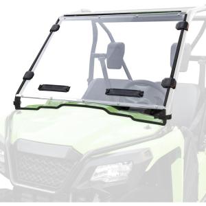 imageSAUTVS Full Windshield for Honda Pioneer 520 500 20152025 Clear Hard Coated Poly Vented Front Full Windscreen for Honda Pioneer 520 20212023 2025 Pioneer 500 20152023 Accessories