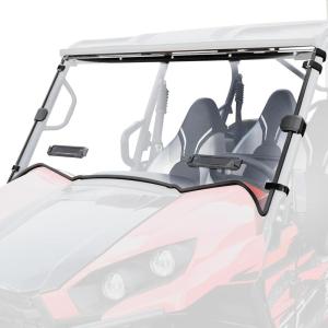 imageSAUTVS Full Windshield for Kawasaki Teryx Teryx4 Clear Dustproof Durable Hard Coat Poly Vented Front Full Windshield for Kawasaki Teryx 800  Teryx4 800 20162025 Accessories
