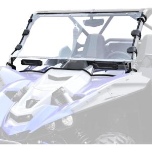 imageSAUTVS Full Windshield for Yamaha YXZ1000R Clear Dustproof Durable Hard Coat Poly Vented Front Full Windshield Windscreen Window for Yamaha YXZ 1000RSESSSS SESS XTR 20192025 Accessories