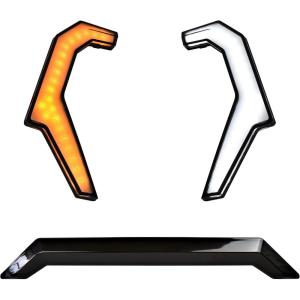 imageSAUTVS Grille Accent Fang Lights Turn Signal Lights Grill Signature Lamps ampamp UTV Center Tail Light 3rd Third Brake Light Stop Light for Polaris RZR XP 1000 XP4 1000 20142018 Accessories