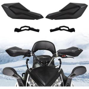 imageSAUTVS Hand Guards with Mounting Brackets for Polaris Snowmobile Black Handguards with Straight Bar Handguard Mounts for Polaris Snowmobile Accessories 1Pair Replace 2879193 2880939