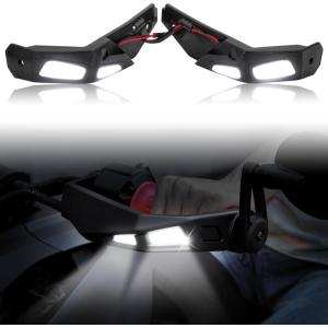 imageSAUTVS Handguards LED Lights for Can Am Ryker Aluminum Hand Guards LED Lights Lamps Lighting Kit for CanAm Ryker 600 900 Sport Rally All Models Accessories 2PCS Replace 219400820