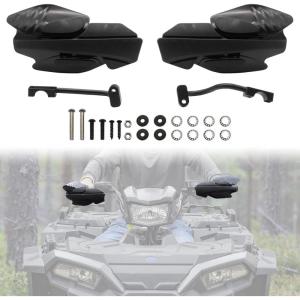 imageSAUTVS Handguards with Mount Brackets Kit for Polaris Sportsman Scrambler 400 450 570 850 XP 1000 20072025 Black Hand Guards Protector Accessories 2PCS Replace 2876846 2879380