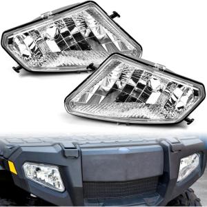 imageSAUTVS Headlight Housing for Polaris Sportsman 500 20052010 Front Left ampamp Right Head Lamp Lens Head Light Covers Bezels for Polaris Sportsman 500 HO EFI TOURING 20052010 Accessories 2PCS