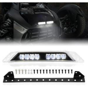 imageSAUTVS LED Auxiliary Light Kit for CanAm Ryker Front LED Signature White Daytime Running Light DRL for Can Am Ryker 600 900 Sport ampamp Rally Edition All Models Accessories