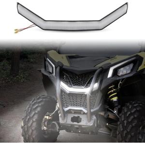 imageSAUTVS LED Front Grille Light for Maverick Trail New Premium Front Mesh Grill LED Light Bar for CanAm Maverick Trail Sport Max 20182025 Accessories 1PC