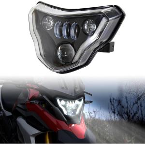 imageSAUTVS LED Headlight Assembly for G310GS G310R EMark Approved Head Light Front Lamp with HighLow Beams DRL for BMW G310GS  G310R 20162022 Accessories