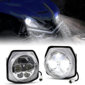 imageSAUTVS LED Headlights for Yamaha YXZ 1000R High Low Beam Head Lights Front Lamps for Yamaha Wolverine X2 X4 850 20182025 YXZ1000R 20162025 Accessories 2PCS Replace 2UD843000000