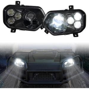 imageSAUTVS LED Headlights with Angel Eye for Polaris Ranger 570 FullSize 1625 LED Head Lights Front Lamps for Polaris Ranger 570 Full Size 20162025 Accessories