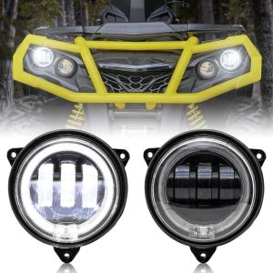 imageSAUTVS LED Low Beam Headlights with Halo Ring DRL for CanAm Outlander 500 650 800 850 1000 XMR STD XT XTP 20122022 Accessories 2PCS Replace 710006177