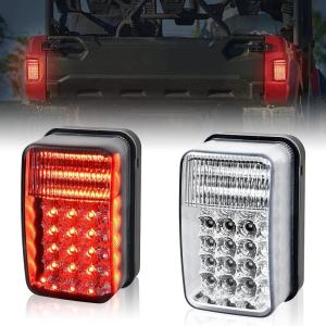 imageSAUTVS LED Tail Light Brake Light Taillight for Yamaha Rhino 450 660 700 Grizzly Big Bear Bruin Kodiak Wolverine Rhino Viking VI Accessories 2PCS Replace 5KM847100100