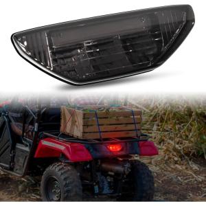 imageSAUTVS LED Taillight Assembly for Honda Pioneer 500 Smoked Black Rear Brake Stop Light Tail Lamp for Honda Pioneer 500 MUV700 TRX250 300 400EX 20052024 Accessories 1PC Replace 33700HN1A71