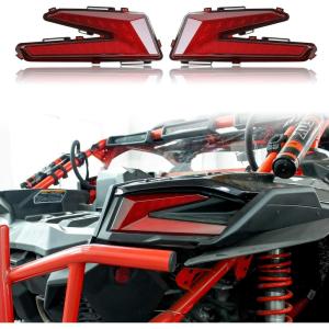 imageSAUTVS LED Taillights for Can Am X3 Red Rear Brake Stop Lights Tail Lamps for CanAm Maverick X3 XDS XRS Max Turbo R 20172025 Accessories 2PCS 710004744