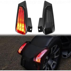 imageSAUTVS LED Taillights for CanAm Ryker LED Smoked Black Tail Light Brake Light Taillight for CanAm Ryker 600 900 ampamp Rally Accessories 2PCS Replace 710005284 710005285