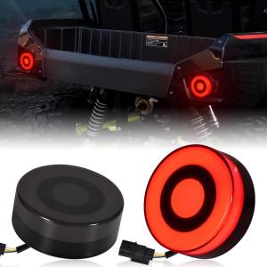 imageSAUTVS LED Taillights for Kawasaki Teryx 4 Smoked Black Tail Lights Tail Lamps Set for Kawasaki Teryx4 20182025 Accessories 2PCS