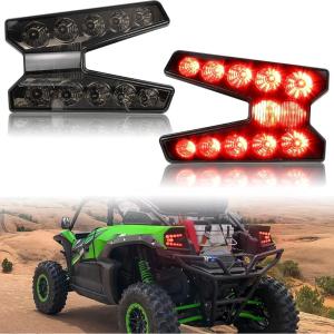 imageSAUTVS LED Taillights for Teryx KRX 1000 2025 Smoked Black LED Tail Lights Tail Lamps Set for Kawasaki Teryx KRX KRX 4 1000 2020 2021 2022 2023 2024 2025 Accessories 2PCS Replace 230240005