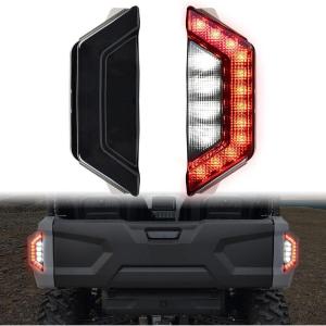 imageSAUTVS LED Taillights for Yamaha RMAX 2  RMAX 4 1000 Smoked Black Tail Brake Light Taillight for Yamaha Wolverine RMAX2  RMAX4 1000 20212025 Accessories 2PCS Replace B8KH47100000