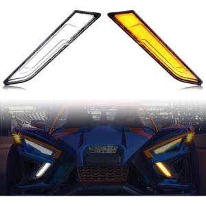 imageSAUTVS Lower Accent Panel Light Kit for Slingshot 20202023 Daytime Running Light Turn Signals for 20202023 Polaris Slingshot S GT R LE SL Accessories Replacement 2884606